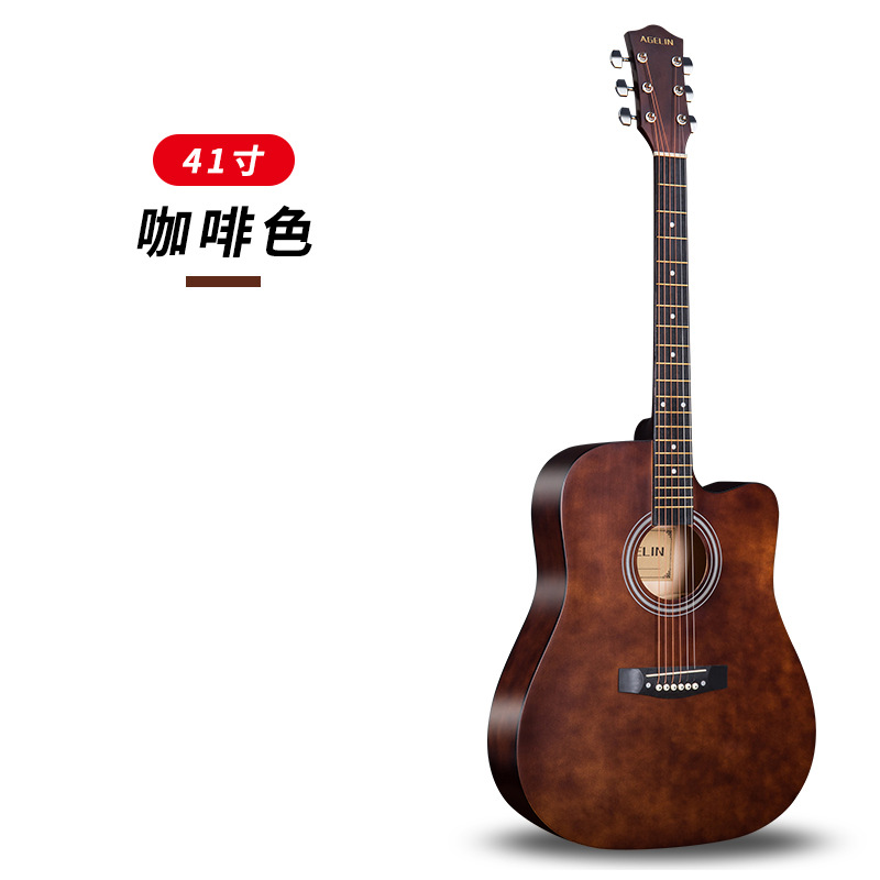 Guitarra directa transfronteriza de 38 pulgadas Guitarra folk Guitarra principiante de 41 pulgadas Guitarra principiante Guitarra práctica Guitarra de madera