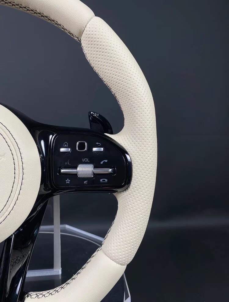 Mercedes-Benz AMG leather steering wheel assembly upgrade for W204, W205, W212, etc. 809 non-destructive installation