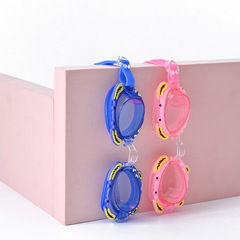 Children's Swim Goggles Cartoon Unisex Swimming Goggles Waterproof Anti-Fog High Definition Large Frame Diving Goggles Swim Gear