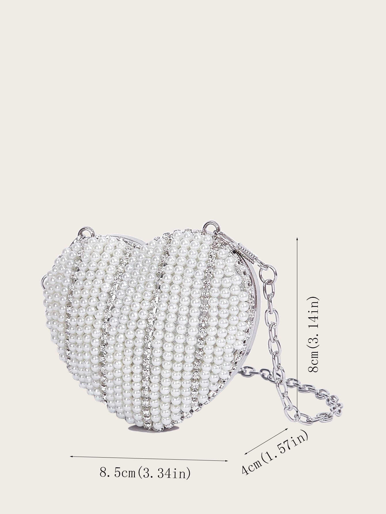 Heart-shaped Shape Polyester Geometric Heart-shaped Evening Bags