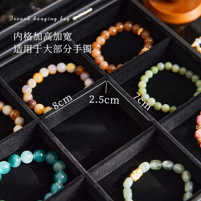 Jewelry Box, High-End Bracelet Storage Box, Dust-Proof and Highly Transparent Jewelry Box, Exquisite Jewelry Storage Three-In-One