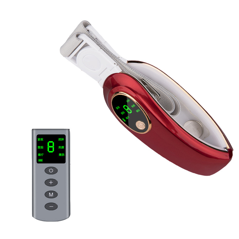 日本提拉v瘦臉神器雙下巴提拉緊致小貼男士女士專用微電流瘦臉儀