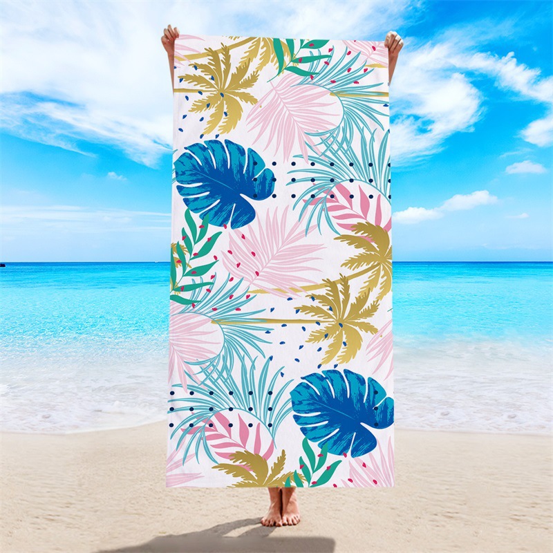 Comercio exterior Amazon toalla de playa de impresión digital europea y americana toalla de secado rápido toalla de felpa de microfibra toalla de baño de piscina