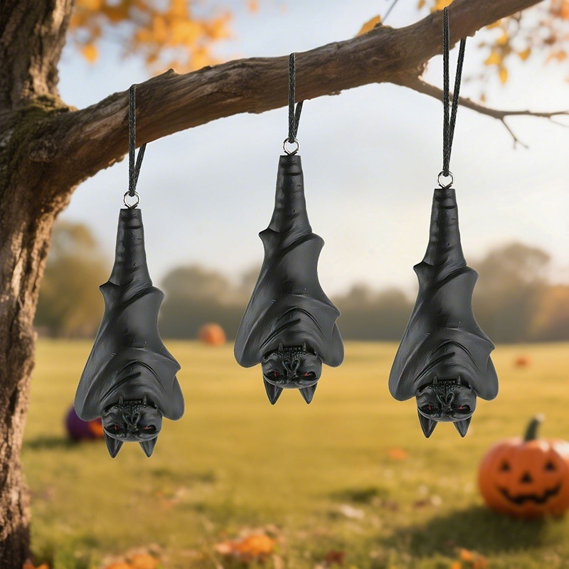  New Halloween Outdoor Decoration White Clothes Ghost Bat Hanging Pieces Courtyard Atmosphere Decoration Pendant Decorations