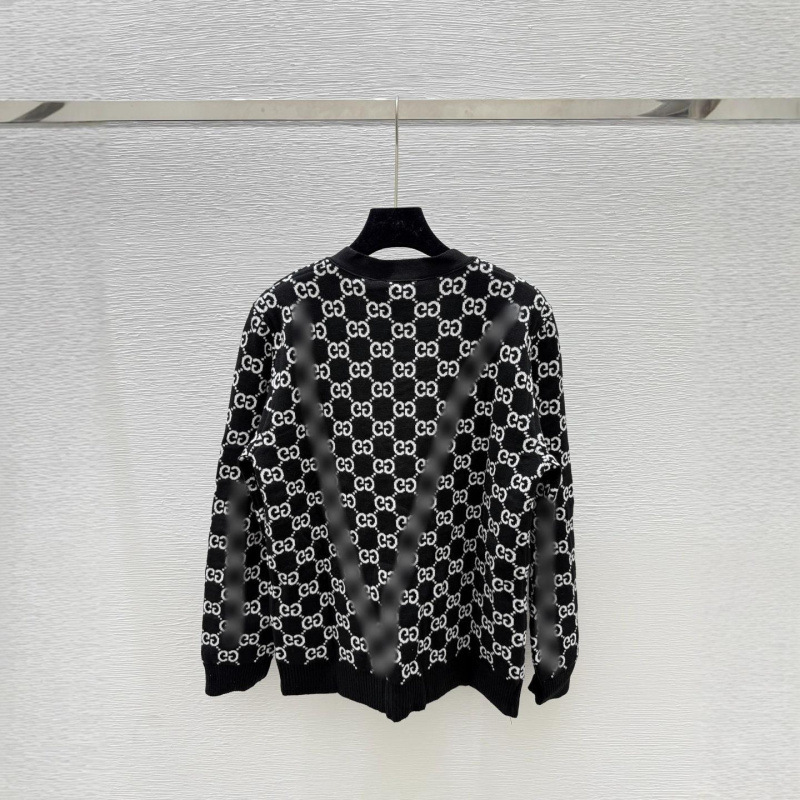 Shenzhen Nanyou High-Quality Version 25 Early Autumn New Vintage Pattern Collar Long Sleeve Knitted Cardigan Shenzhen Nanyou High-Quality Version 25 Early Autumn New Vintage Pattern Collar Long Sleeve Knitted Cardigan
