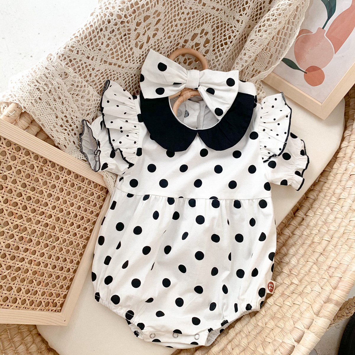 Baby Sleeveless Cute Smiley Loose Casual One-piece Thin Full Printed Romper display picture 23