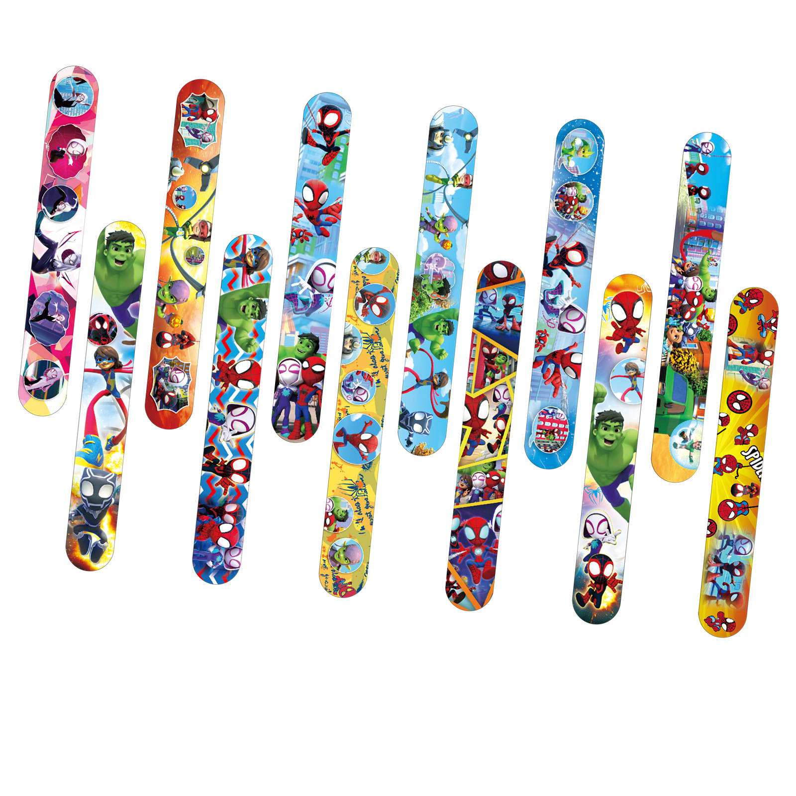 Hombre araña transfronterizo amigo anillo de papá material de PVC dibujos animados lindo anillo de papá pulsera