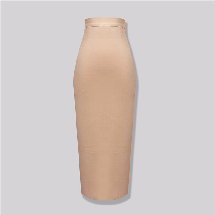Amazon AliExpress Hot Sale Mid-Length Bandage Skirt Fashionable Elegant High Waist Elastic Hip One-Step Skirt