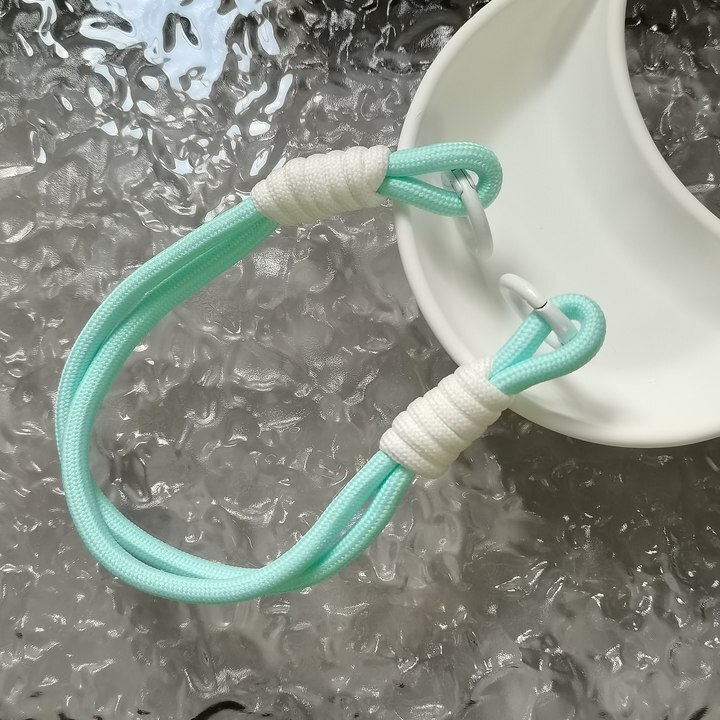 Insシンプル小衆携帯電話ストラップマカロン色編みチェーン短いペンダントキーホルダーdiyイヤホンチェーン|undefined