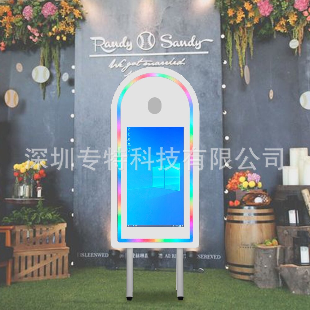派对拱门镜面魔镜照相亭360Photobooth广告亭照片打印机多功能