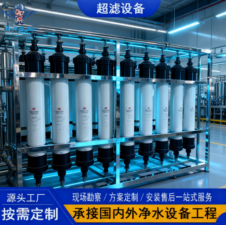 山泉水净化与中水循环设备 含超滤机、水垢及洗车废水处理装置
