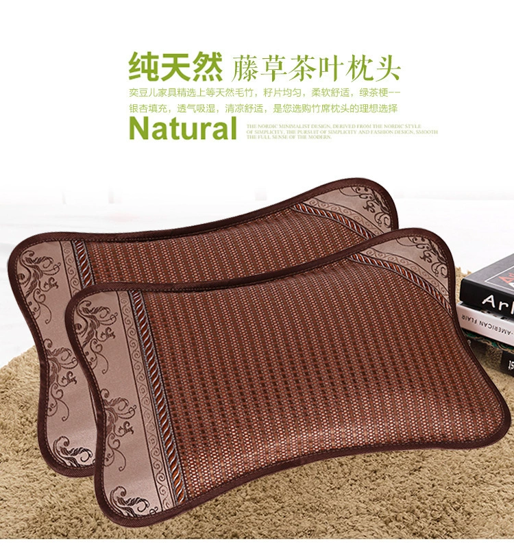 2021 новая летняя охлаждающая подушка из ледяного шелка с ароматом бамбука, хит продаж, студенческая подушка для общежития, коврик, подушка, производитель, оптовая продажа, подушка из ротанговой травы
