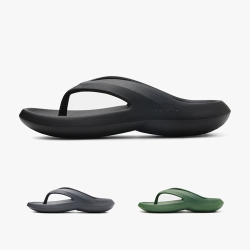 Flip-flops men's EVA thick-soled slippers summer non-slip black flip-flops simple flip-flops beach shoes wholesale