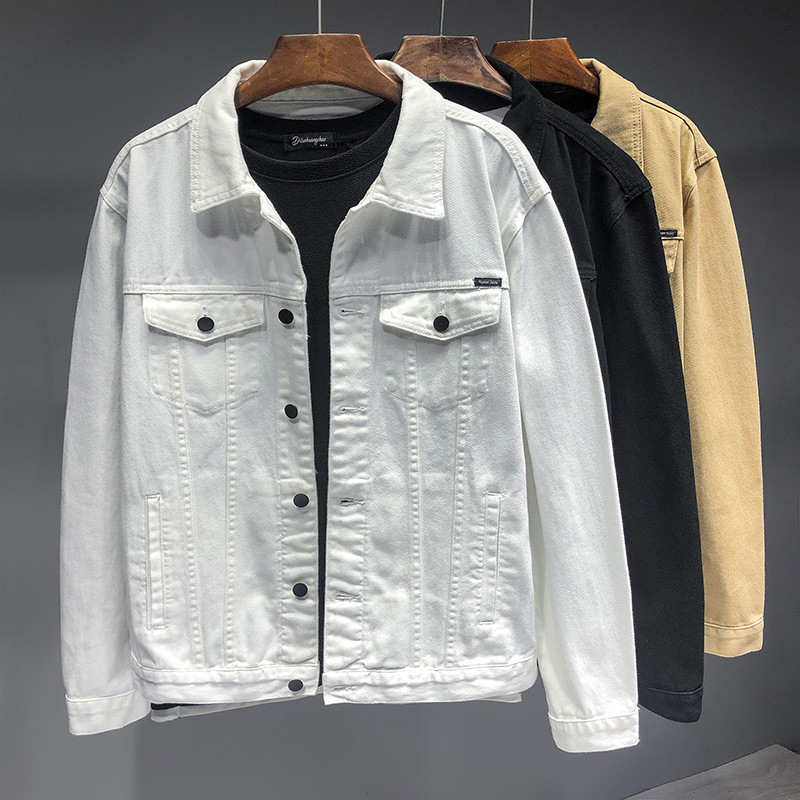 American Workwear Denim Jacket Men's Youth Jacket Men's New Denim Jacket Men's Trendy Denim Jacket Men's Style