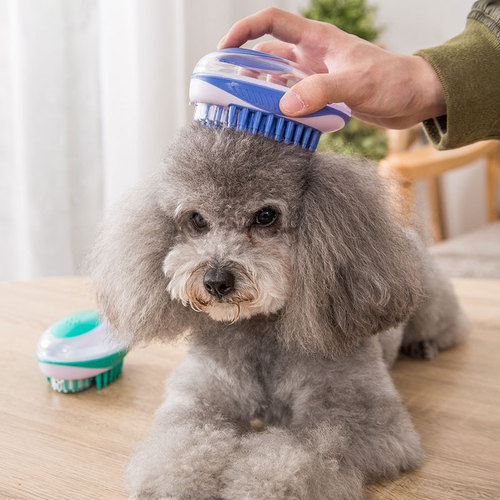 Refillable shower gel cat bath brush doll bath massage comb bath massage dog pet supplies
