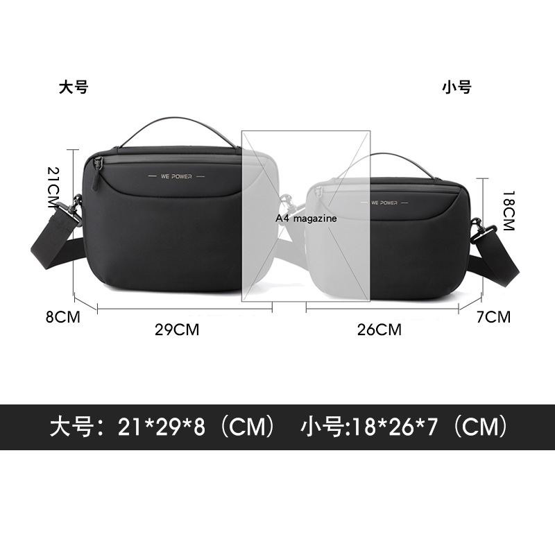 Wepower nueva bolsa de mensajero de los hombres práctico de gran capacidad bolsa de hombro de la marca de moda deportes al aire libre bolsa de mensajero bolsa de hombro