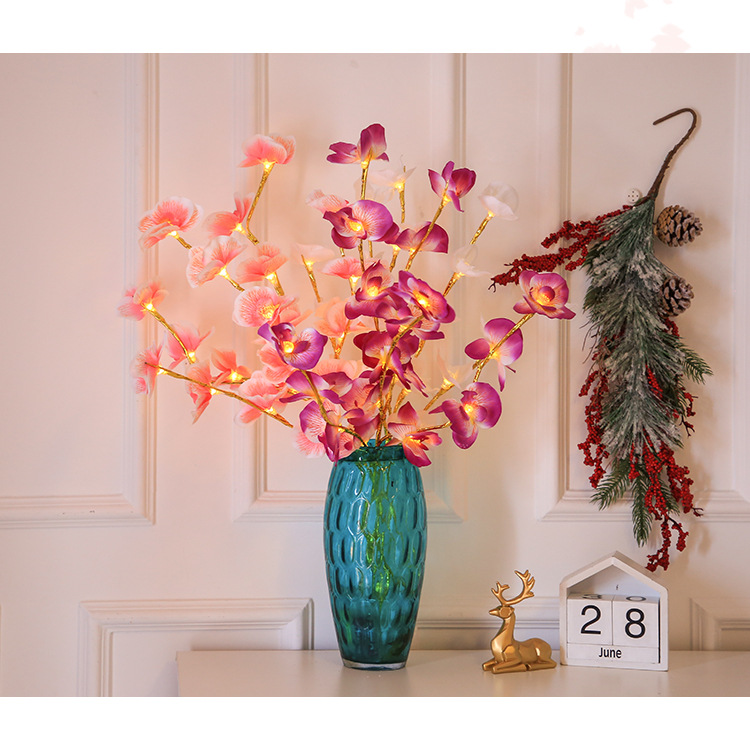 Handmade Floral Plastic Artificial Decorations display picture 1