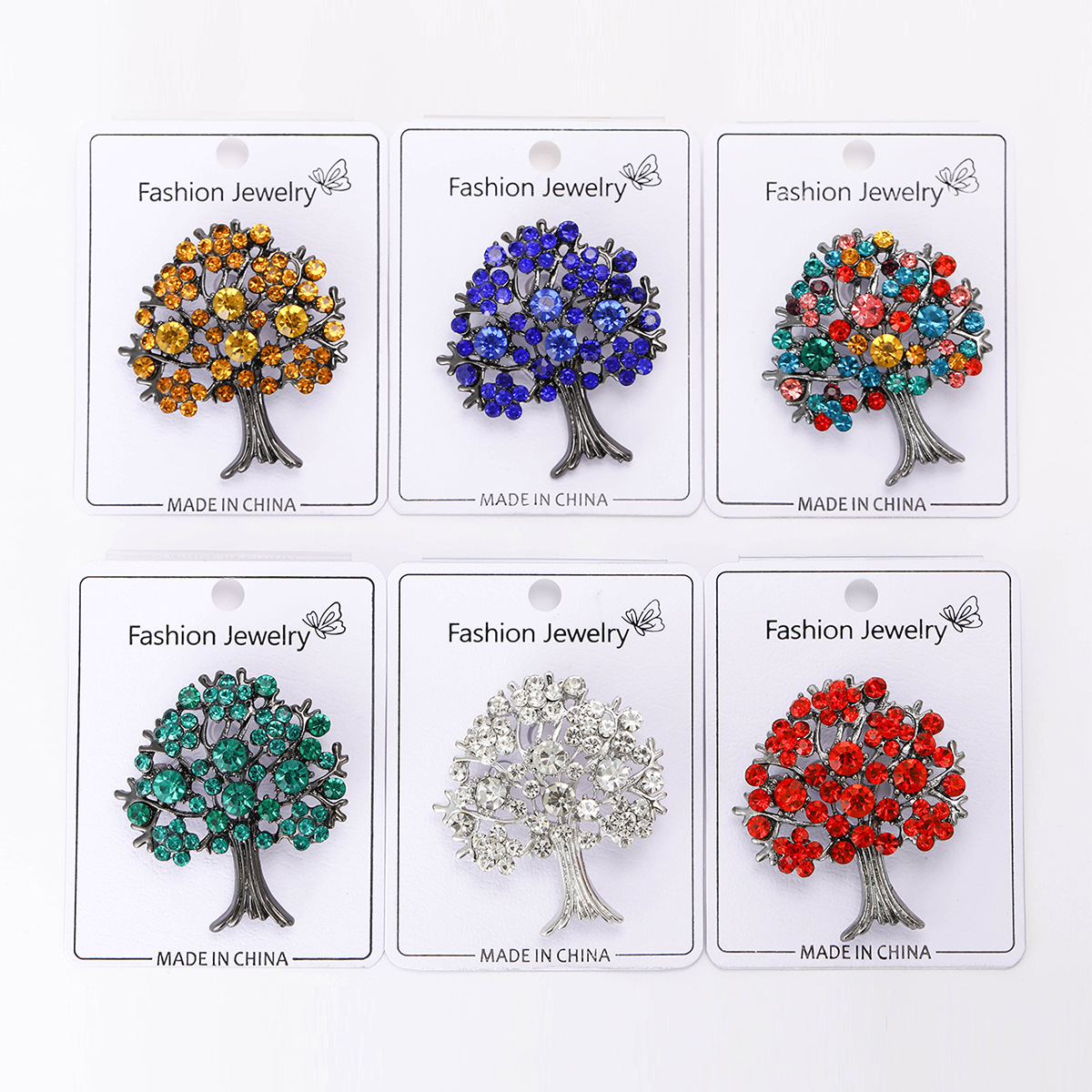 18g Weight Brooches Classification Holiday, Selfie Occasion Alloy Material Tree Pattern Women's Gender Elegant, Lady, Simple Style Style Elegant Lady Simple Style Pin Tree Alloy Women's Brooches 无