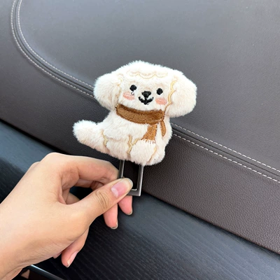 Car Safety Belt Buckle: Other Automotive Safety Supplies - brown-scarf-dog-extension-buckle-single-pack