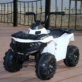 可载人儿童电动摩托车1-3岁充电可坐人玩具宝宝四轮沙滩电瓶车