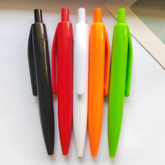 カラフルなショートミニプレスボールペンロゴ広告ペンポータブルプレス小型ポケットペン卸売