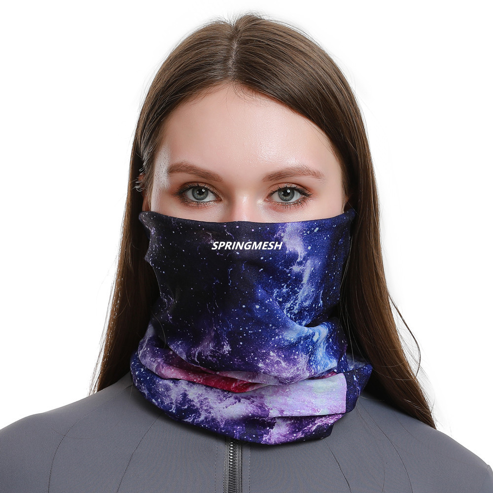 Cross-Border New Style Starry Sky Autumn and Winter Cycling Mask for Men and Women, Windproof and Cold-Proof Face Protection, Outdoor Skiing Neck Gaiter, Warm Neck Scarf