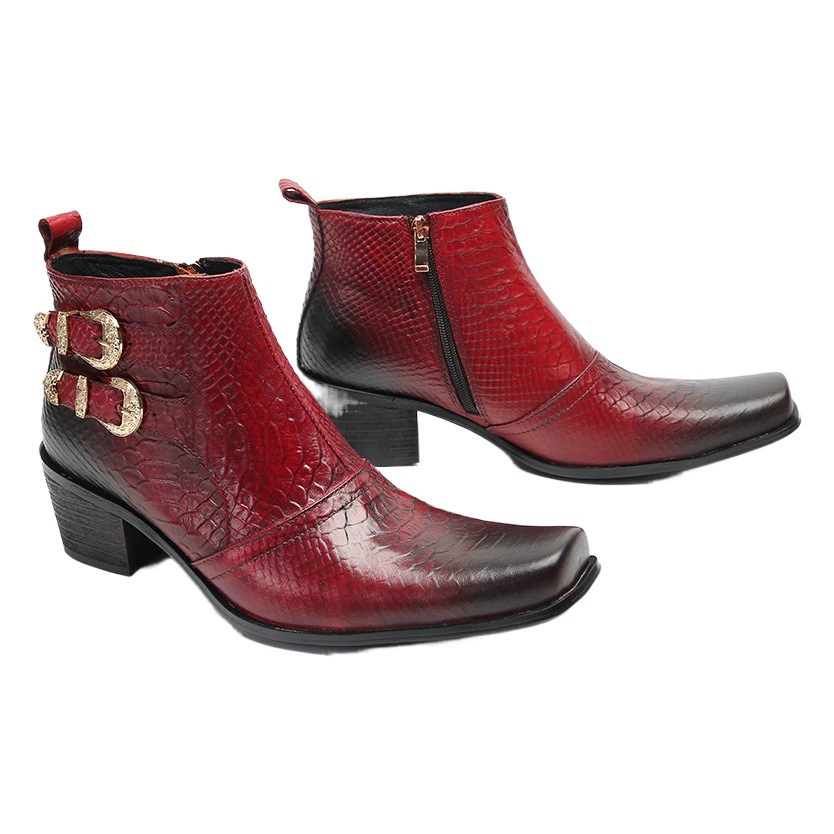 Деловая официальная кожаная обувь с квадратным носком, мужская летняя дышащая мужская обувь из полой воловьей кожи, Молодежная Лакированная обувь, британская обувь для внешней торговли