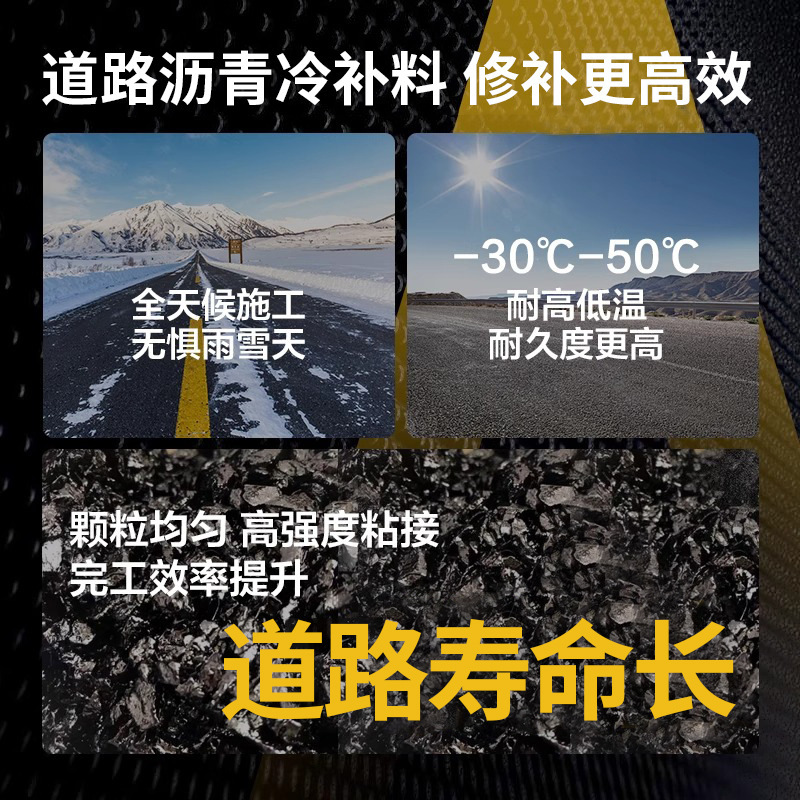 道路アスファルトコールドパッチ材、市道補修材、セメント舗装凹部充填アスファルトコールドパッチ材粒子|undefined