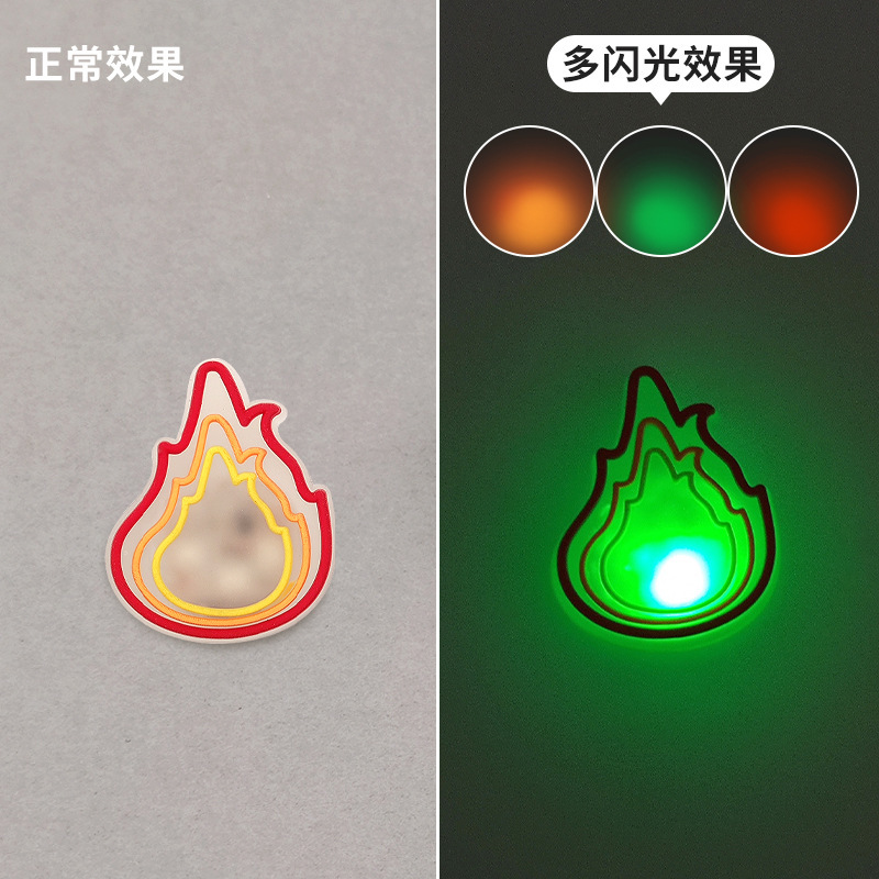 2025年越境EC下駄靴花LED発光フラッシュ楽しいDIY靴バックル靴アクセサリー装飾バックル|undefined