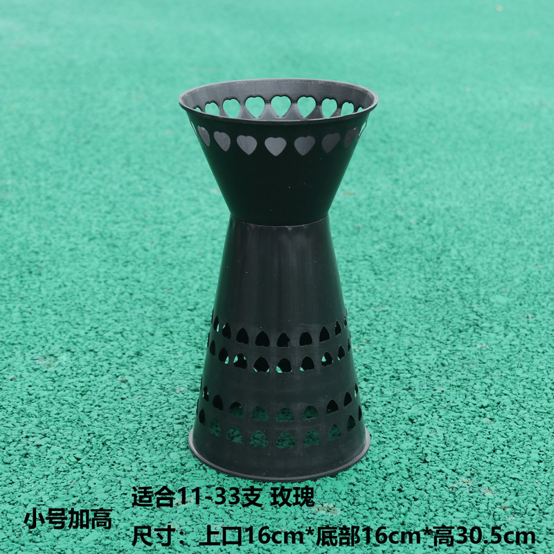 Cubo de flores de plástico que aumenta la envoltura de flores artefacto forro de unión de flores estabilizador cuadrado muelle Dispositivo de envoltura de flores material de embalaje de la flor