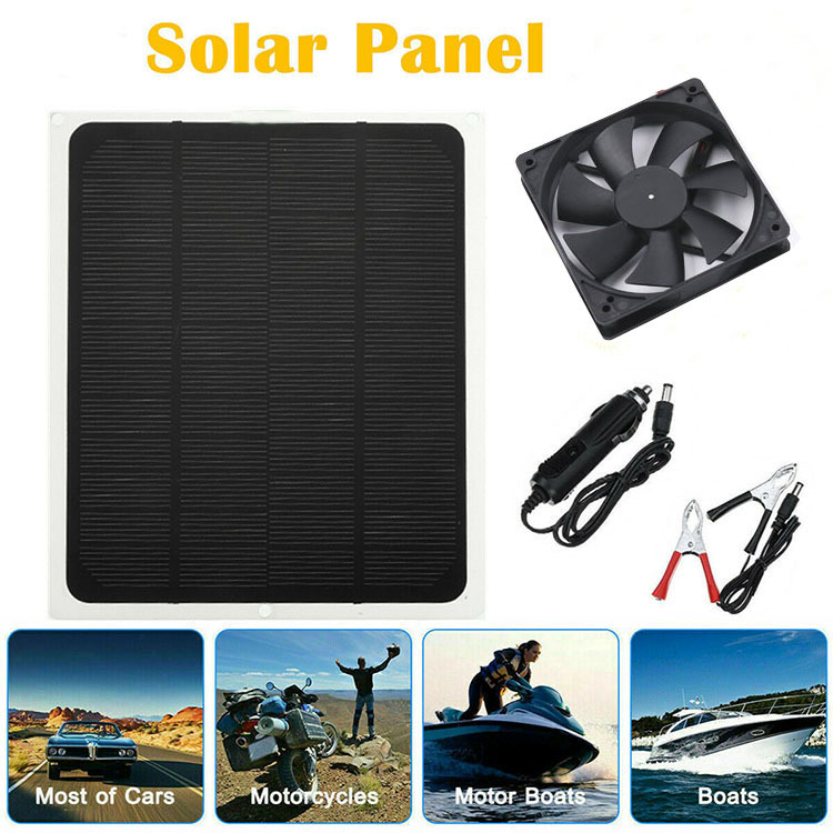 10w12V太阳能发电板宠物笼太阳能风扇单晶太阳能板手机应急充电板