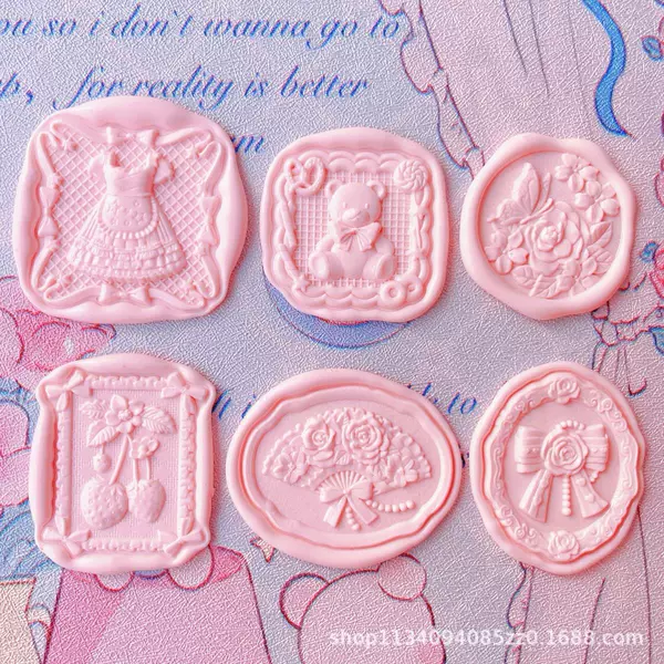 The six seal heads of the Tea Society series