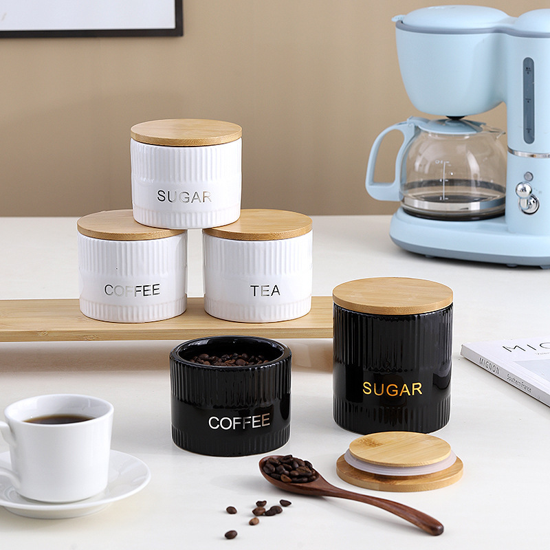 Creative Ceramic Sealed Storage Jar Food Grade Grain Storage Jar Household Jar Sugar Jar Coffee Jar Container Creative Ceramic Sealed Storage Jar Food Grade Grain Storage Jar Household Jar Sugar Jar Coffee Jar Container
