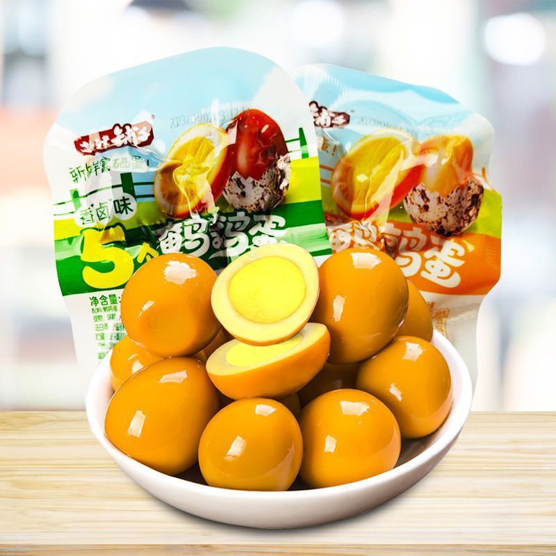 盐津铺子鹌鹑蛋富硒卤蛋零食小吃休闲食品宿舍解馋即食小包装