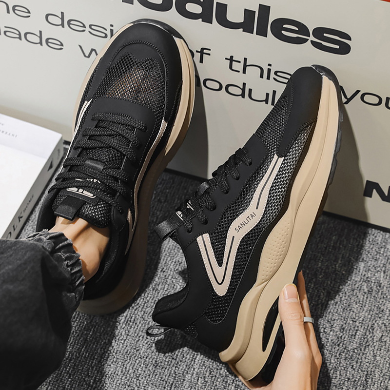 Spring extra-large men's shoes 45 mesh breathable widened mesh shoes 46 casual sneaker 47 running father shoes 48