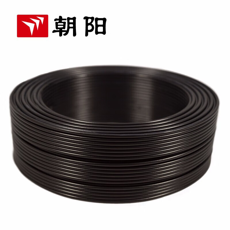 Cable eléctrico Chaoyang ZB-RVV cable de alimentación cable de chaqueta negra estándar nacional ignífugo 2 núcleos 1.550 metros cuadrados