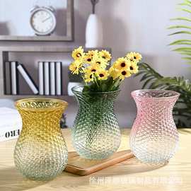 北欧新款创意玉白菜玻璃花瓶家居绿植桌面鲜花干花插花装饰摆件