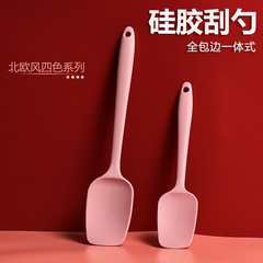 Silicone spatula, square head spatula, butter spreader, cake cream mixer, salad T-spatula, large and small sizes, one-piece, food grade