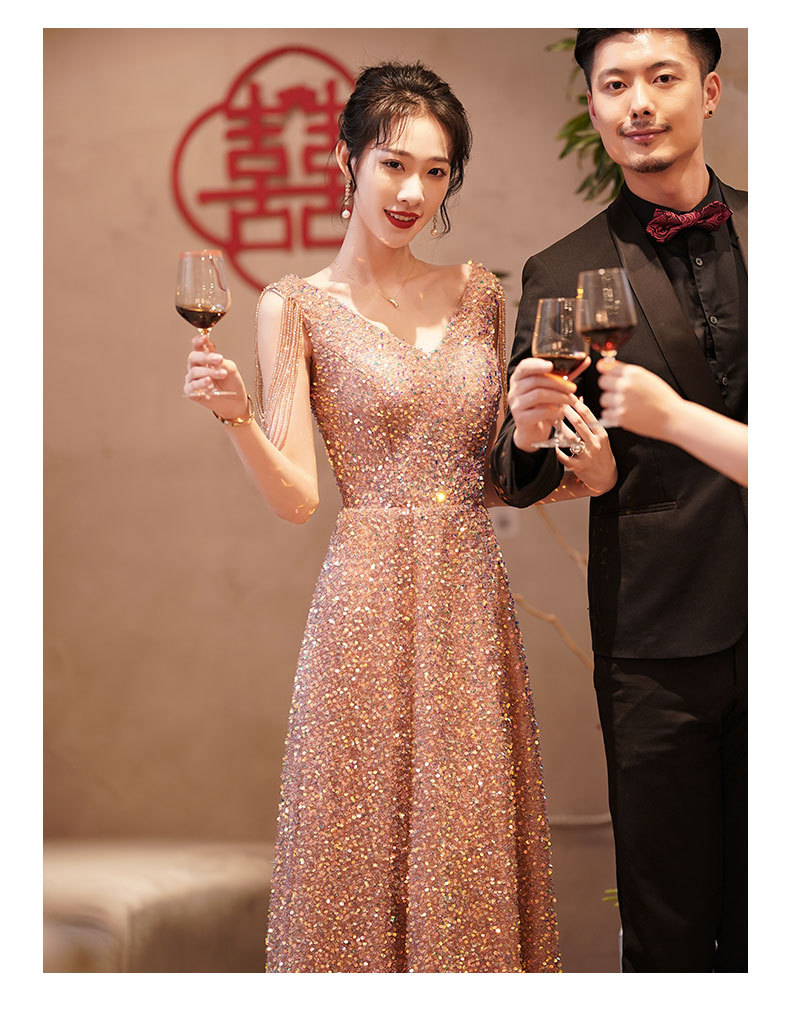 日本製お得 8037イブニングドレス スパンコール : レディース服 超歓迎低価