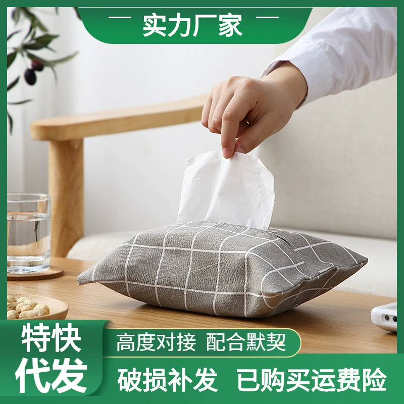 Японская хлопковая бумажная коробка для полотенец гостиная коробка для рисования Скандинавская Цветочная бумажная коробка для рисования домашняя сумка для снятия салфеток сумка для хранения