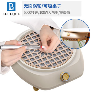 4500RPM speed brushless turbine large suction nail cleaner 100W high power low noise desktop dust removal