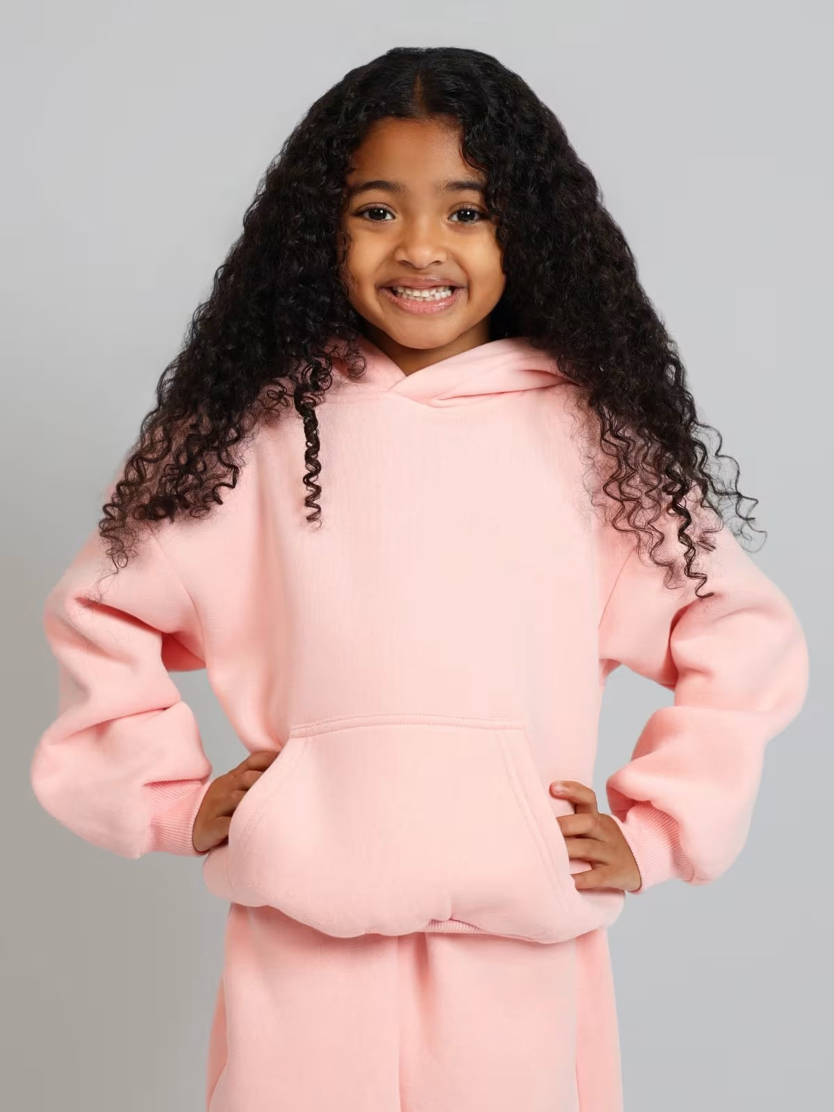 Completo due pezzi bambino con cappuccio stile europeo dopamine_voghion.com