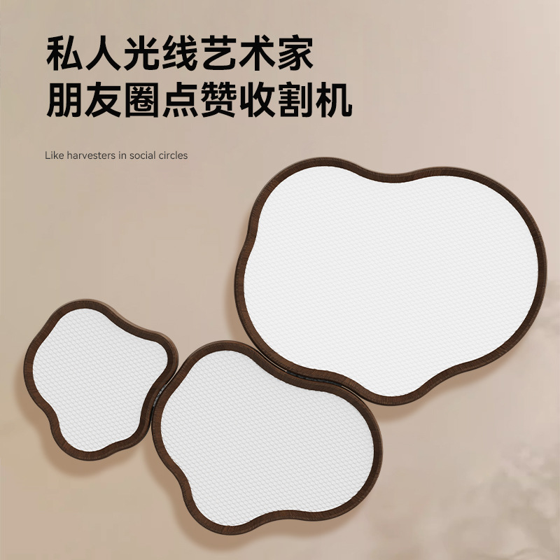 Lámpara de techo de sala de estar de estilo antiguo, protección ocular de dormitorio de espectro completo, lámpara de habitación de niños, nube de nogal, nueva lámpara de salón chino