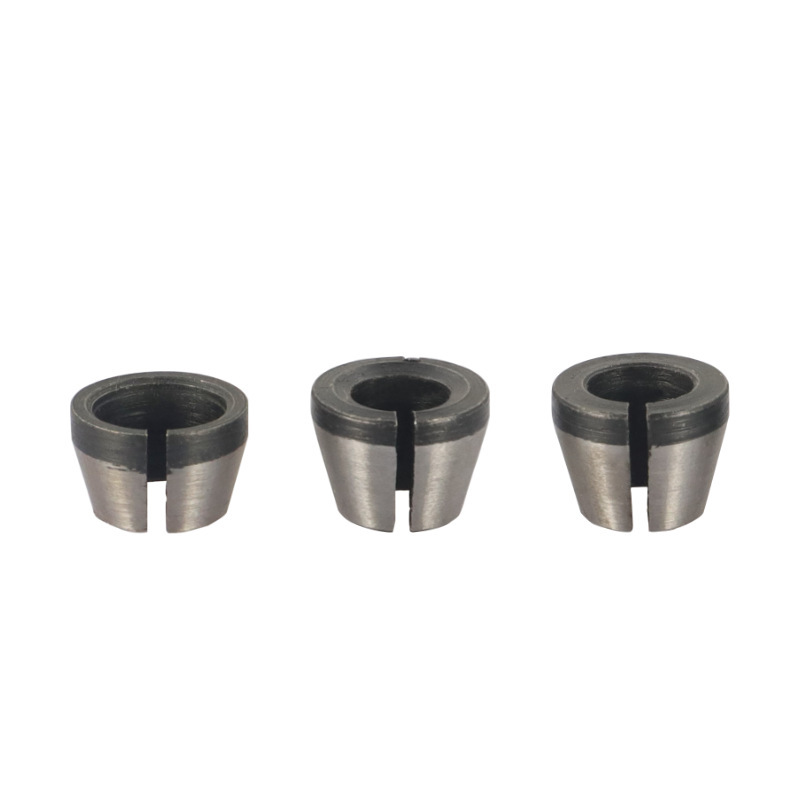 修边机夹头转换工具套木工铣刀具夹头6mm1/4柄8mm雕刻机螺帽夹头|undefined