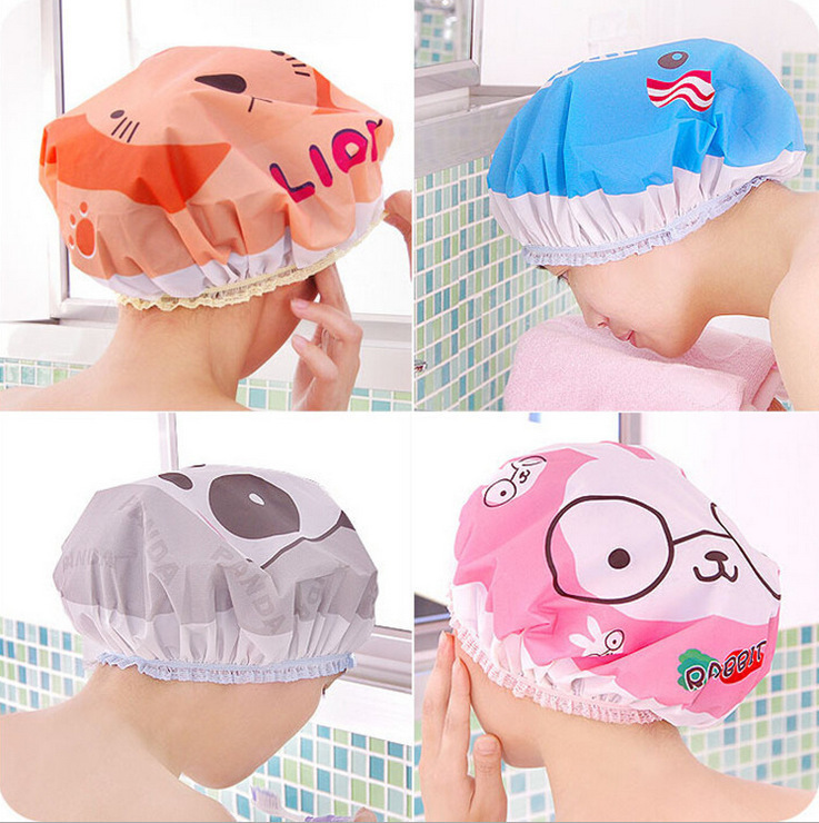 Cartoon Japanese shower cap