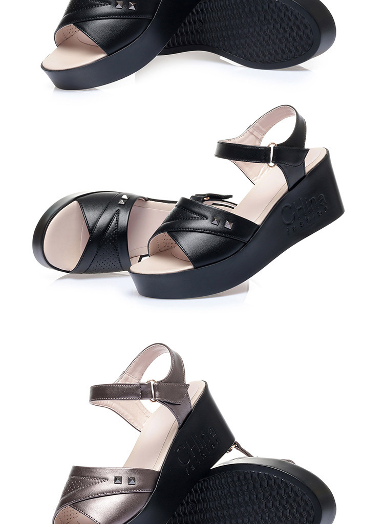 Dép sandal nữ quai chữ V đế bệt chống trượt mùa hè — đen chi tiết 16