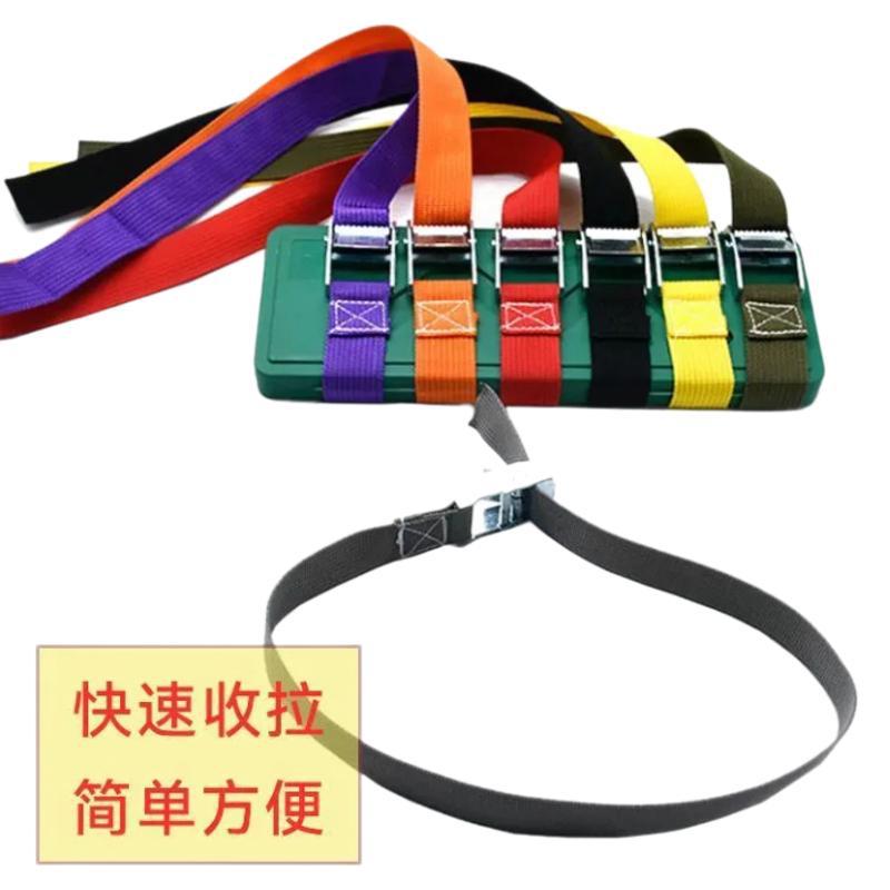 Cinturón de fijación ajustable, correa de fijación gruesa, correa de fijación auto-apertada, cuerda de fijación automática de correa de poliéster