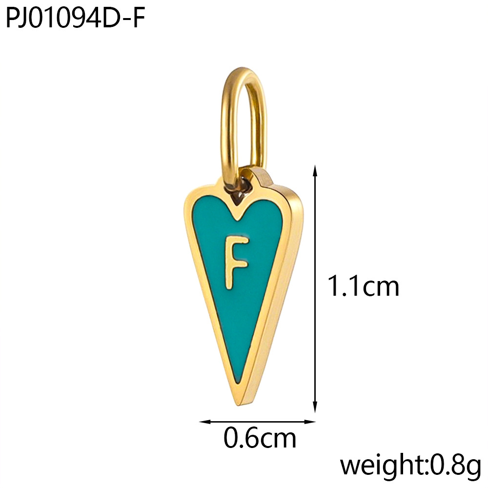1g Weight Pendant Jewelry Making Type DIY Ornament Accessories Classification 1 Piece, 1 Set Quantity 304 Stainless Steel Material Letter Pattern All Seasons Season Polished Finish Enamel Design Simple Style, Classic Style Style 1 Piece 1 Set 304 Stainless Steel Letter Polished Pendant DIY Ornament Accessories 7