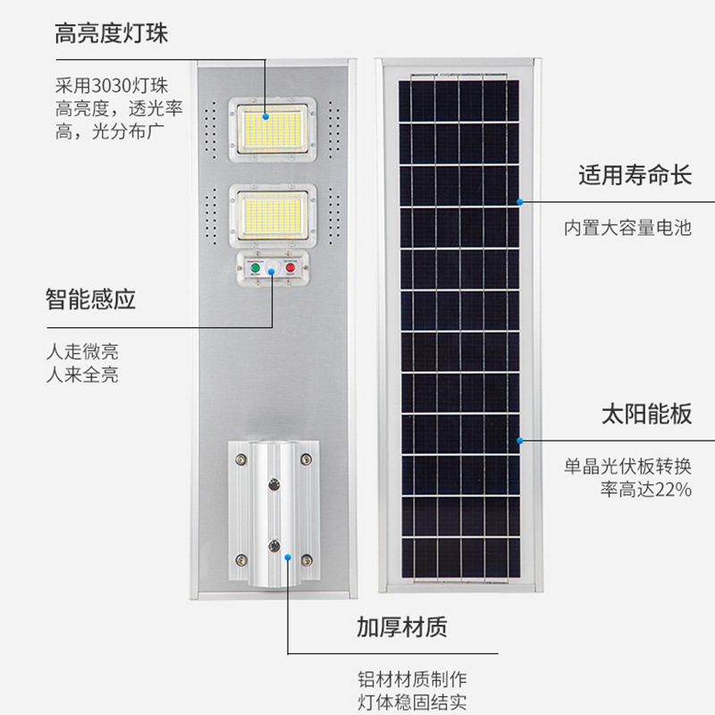 经济款一体化太阳能路灯新农村道路家用户外庭院灯6-12米高杆灯|undefined