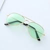 Children's trend metal fashionable glasses solar-powered, sunglasses, wholesale